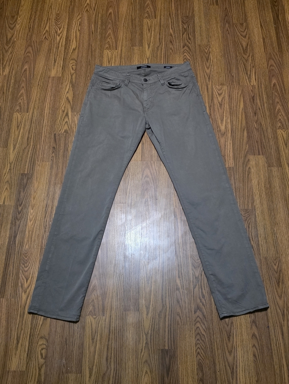Mavi Marcus Slim Straight Olive Green Pants Mens 34x34 Made in Turkey Stretch